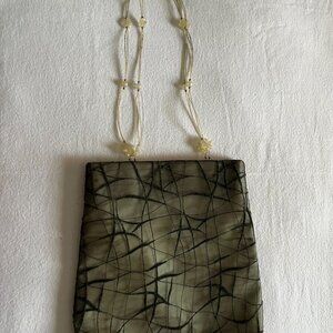 Sagi Made In Italy Dark Olive Green Shoulder Purse